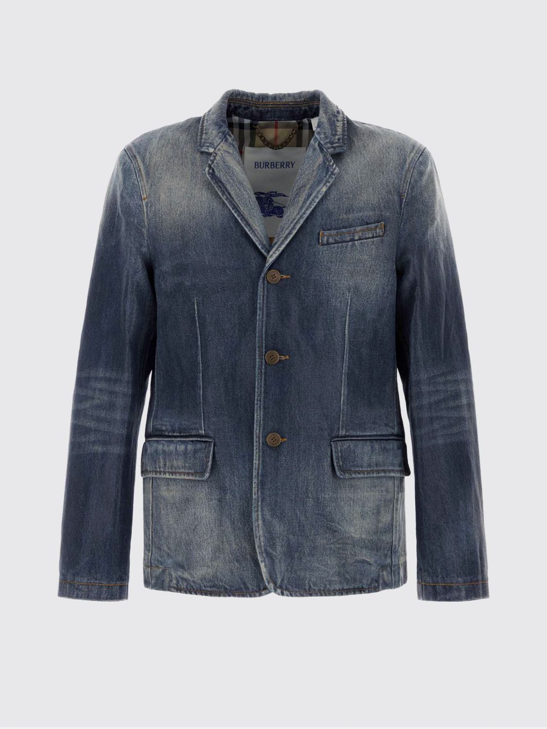 BURBERRY JACKET: Jacket men Burberry, Blue - Img 2