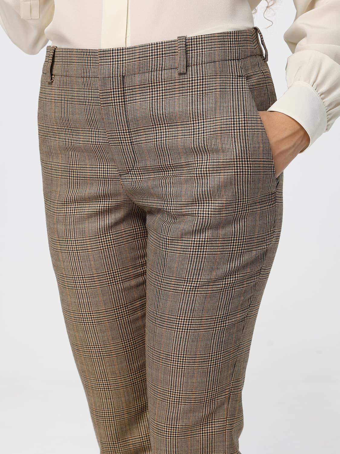 SAINT LAURENT PANTALONES: Pantalones mujer Saint Laurent, Beige - Img 5