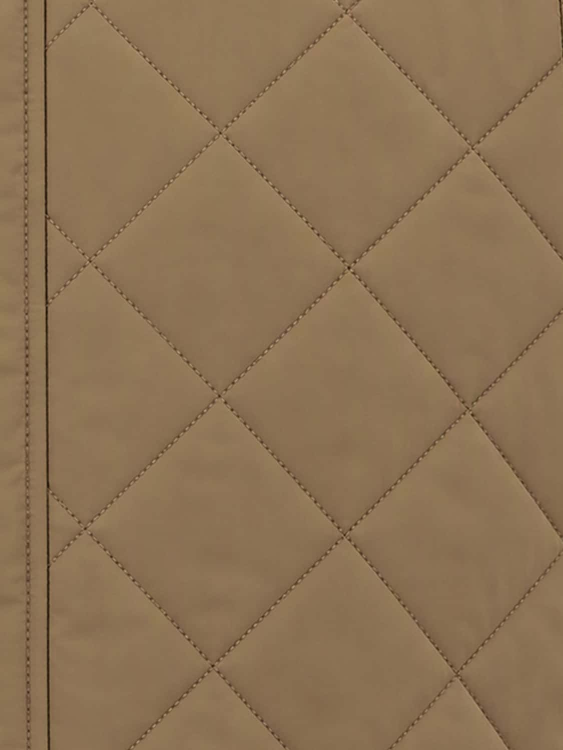 BARBOUR SUIT VEST: Barbour New Lowerdale Quilted Polyamide High-Neck Gilet, Beige - Img 4