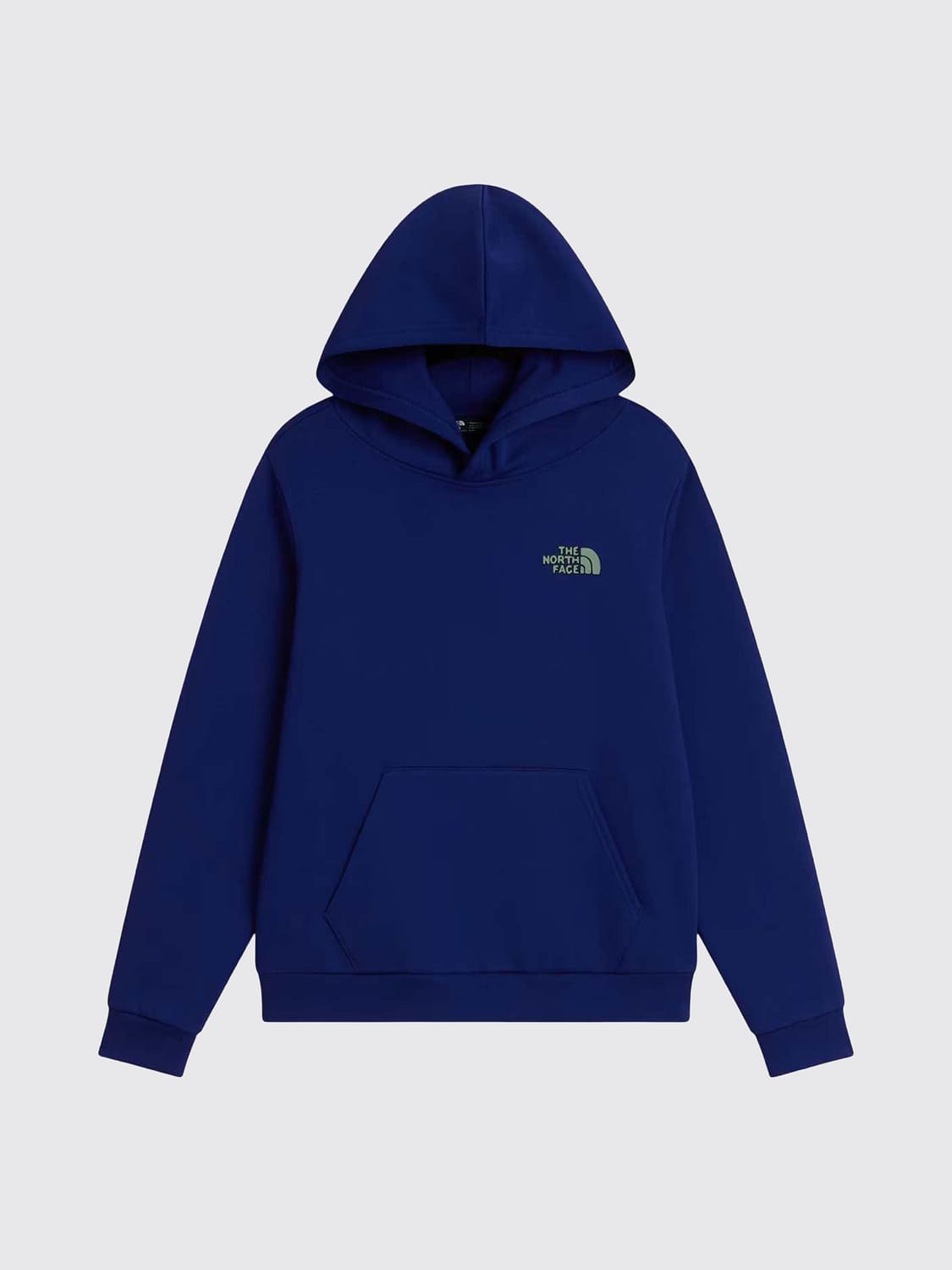 THE NORTH FACE SWEATSHIRT: The North Face Hoodie aus recycelter Baumwollmischung mit Grafikprint, Blau - Img 2