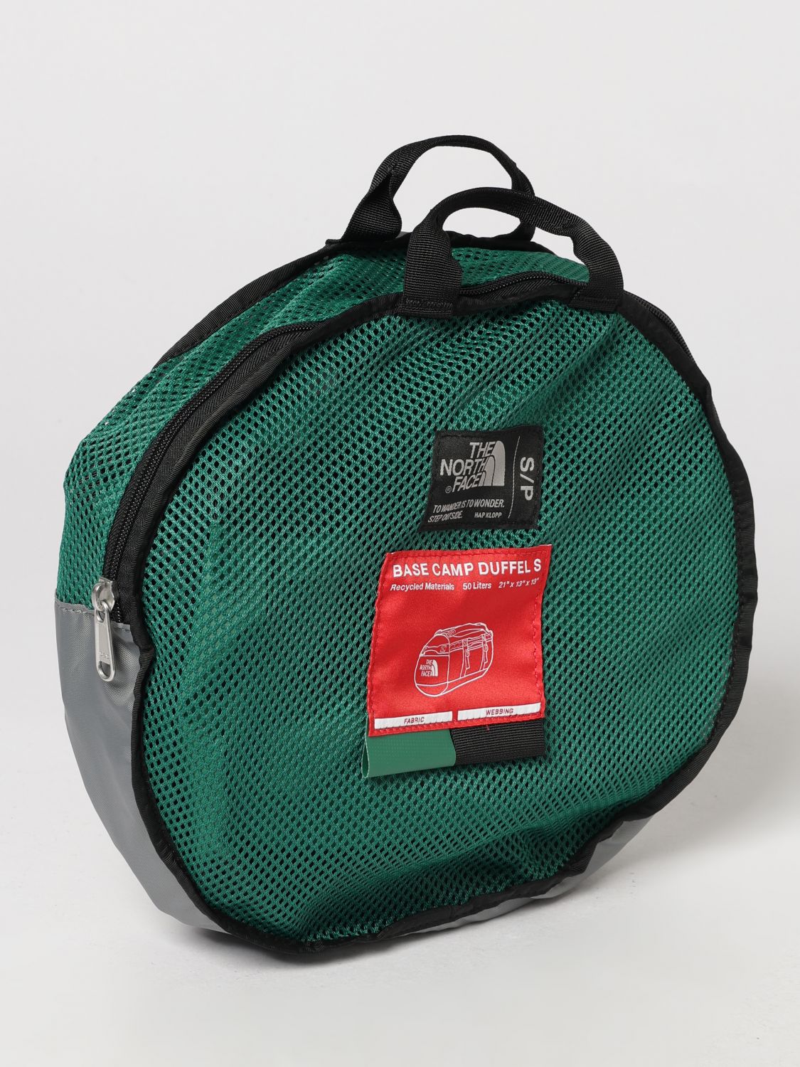 THE NORTH FACE TRAVEL BAG: The North Face Base Camp Travel Duffel Bag in Water-Repellent Recycled Materials, Green - Img 5