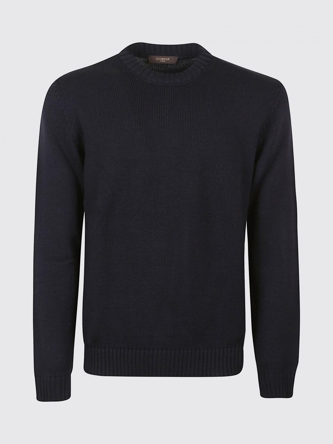 ZANONE PULL: Pull à col rond coupe slim Zanone en pure laine vierge, Bleu - Img 2