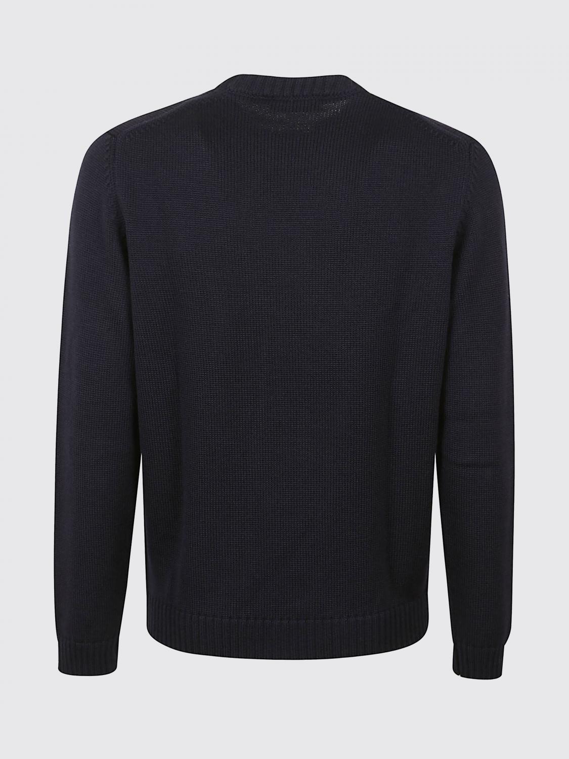 ZANONE PULL: Pull à col rond coupe slim Zanone en pure laine vierge, Bleu - Img 3