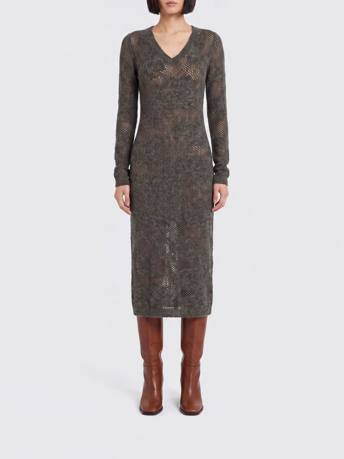 BRUNELLO CUCINELLI ABITO: Abito donna Brunello Cucinelli, Grigio - Img 1