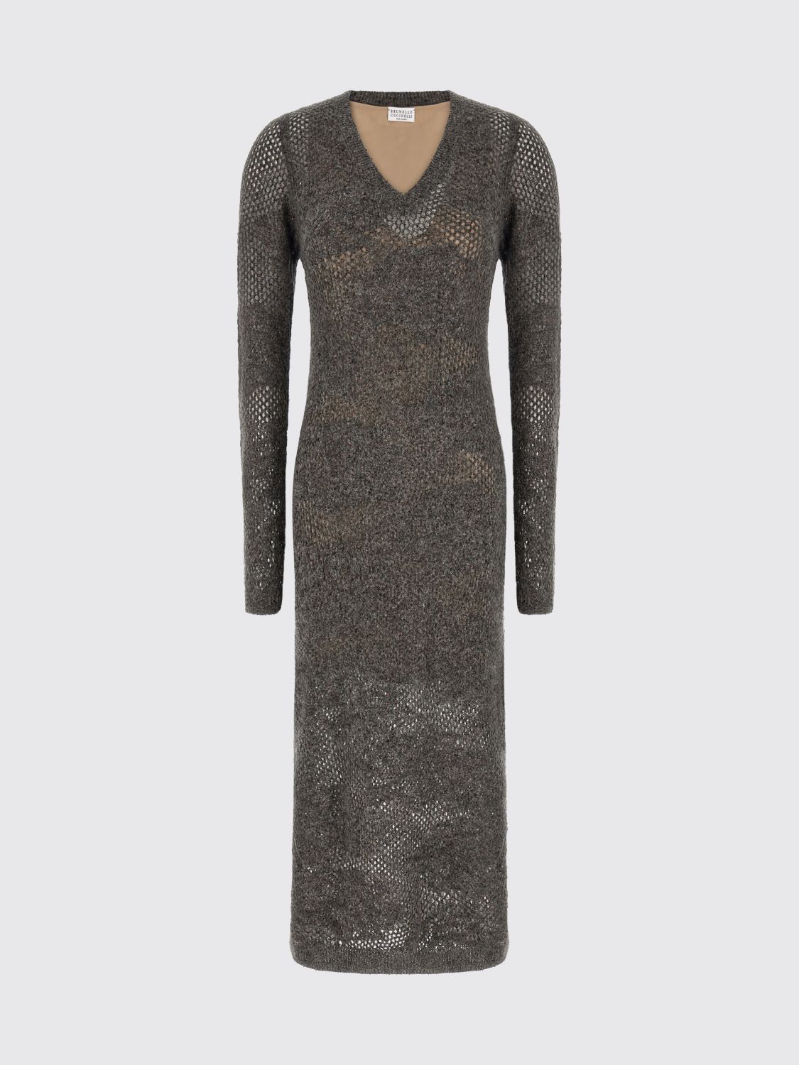 BRUNELLO CUCINELLI ABITO: Abito donna Brunello Cucinelli, Grigio - Img 2