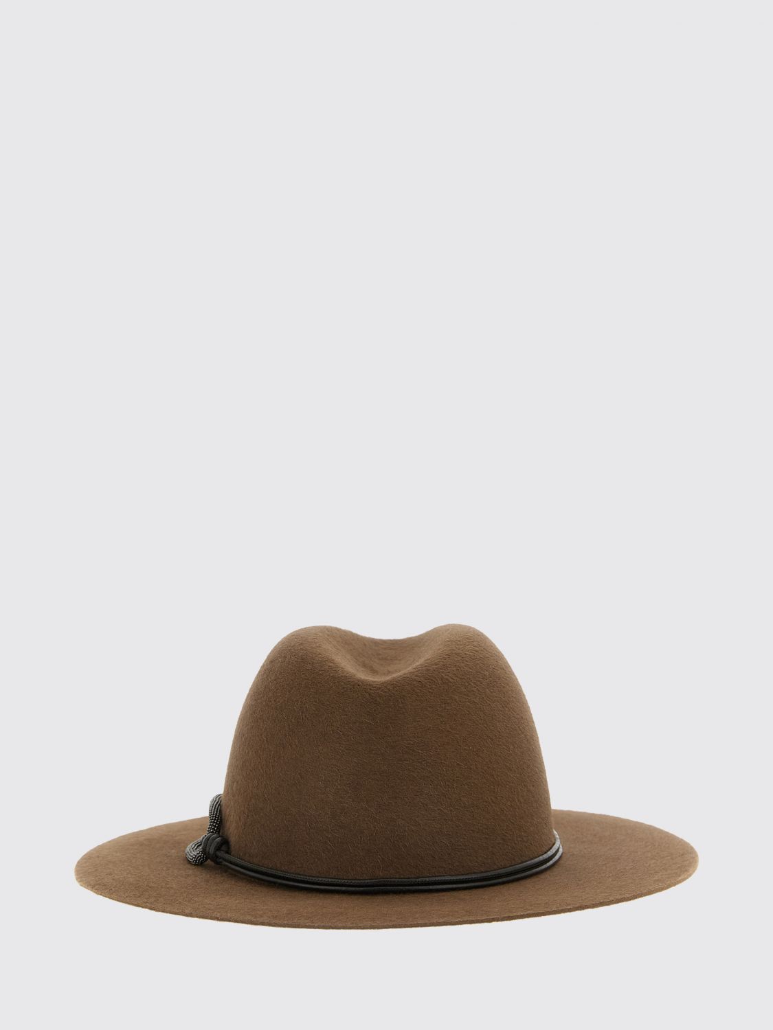 BRUNELLO CUCINELLI 모자: 모자 여성 Brunello Cucinelli, 브라운 - Img 2