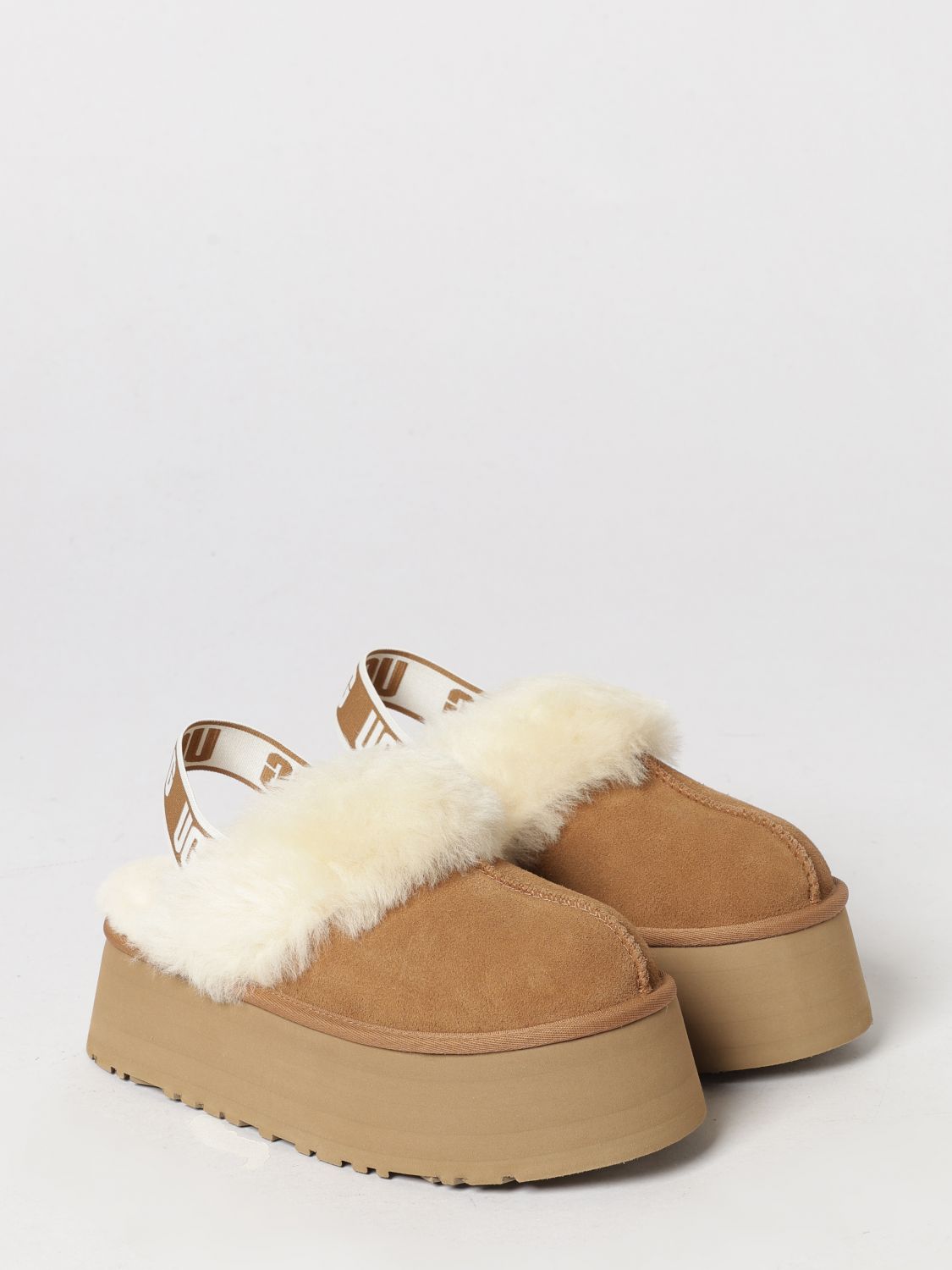 UGG FLAT SHOES: Flat shoes woman UGG, Brown - Img 2