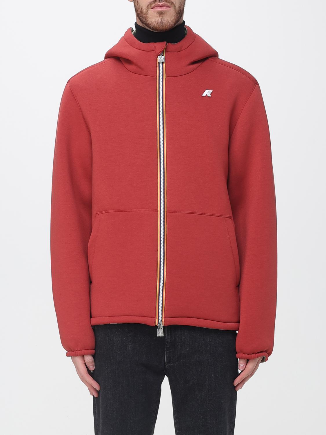 K-WAY JACKET: Reversible Hooded K-Way Windbreaker in Recycled Polyester, Red - Img 1