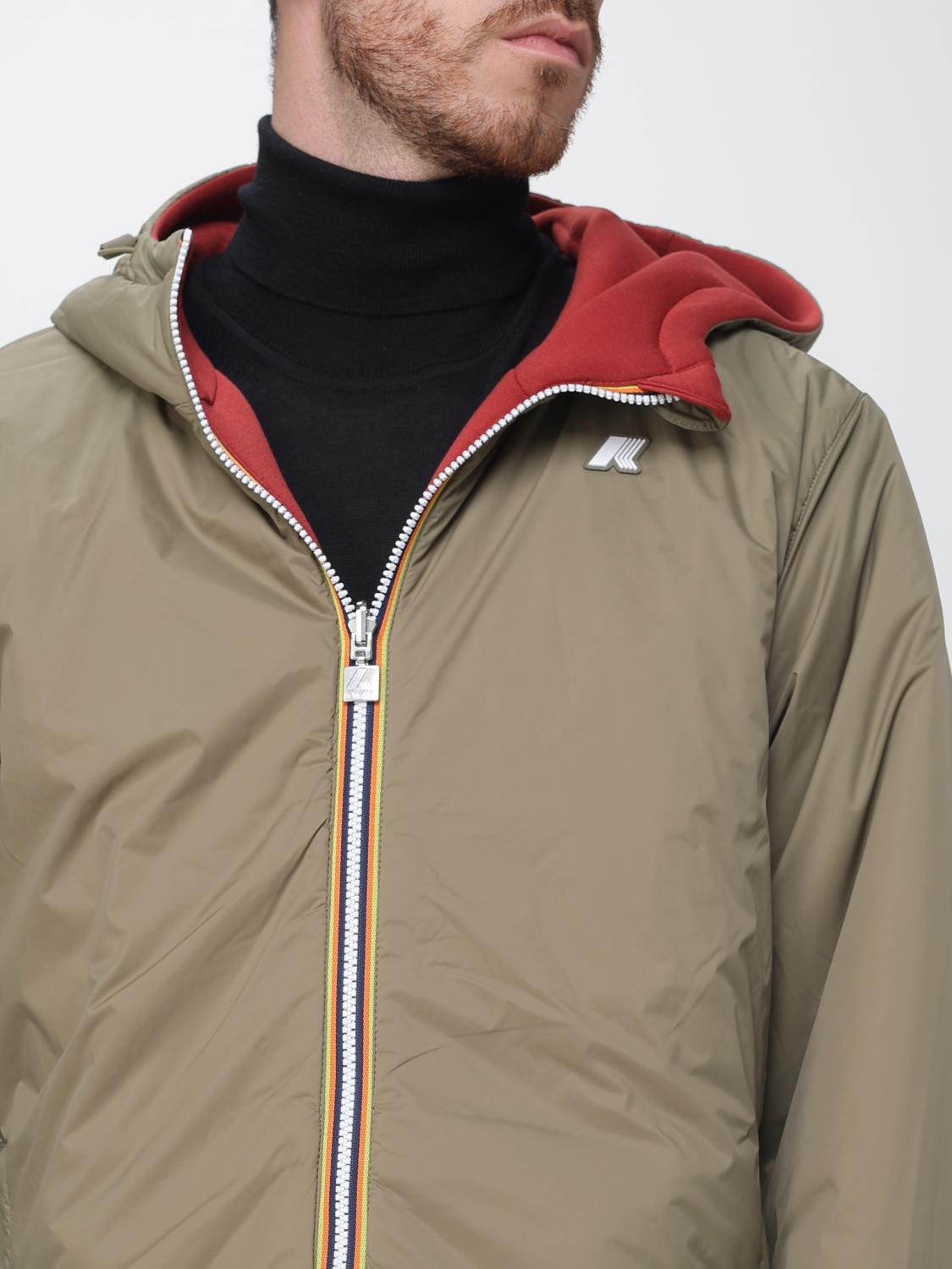 K-WAY JACKET: Reversible Hooded K-Way Windbreaker in Recycled Polyester, Red - Img 4
