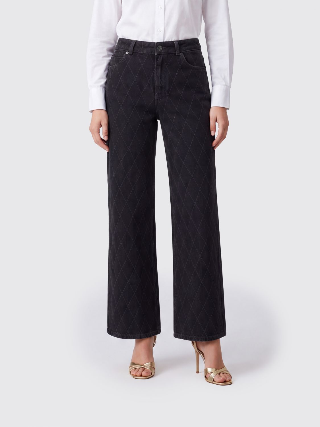 BALMAIN JEANS: Jeans woman Balmain, Black - Img 1