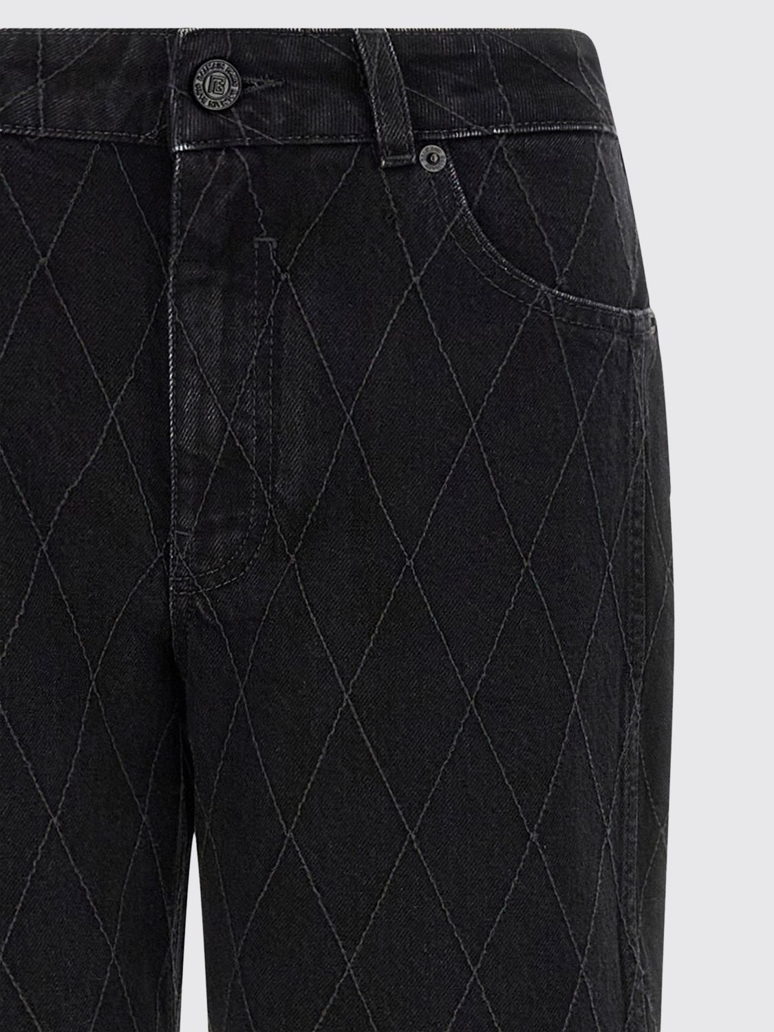 BALMAIN JEANS: Jeans woman Balmain, Black - Img 4