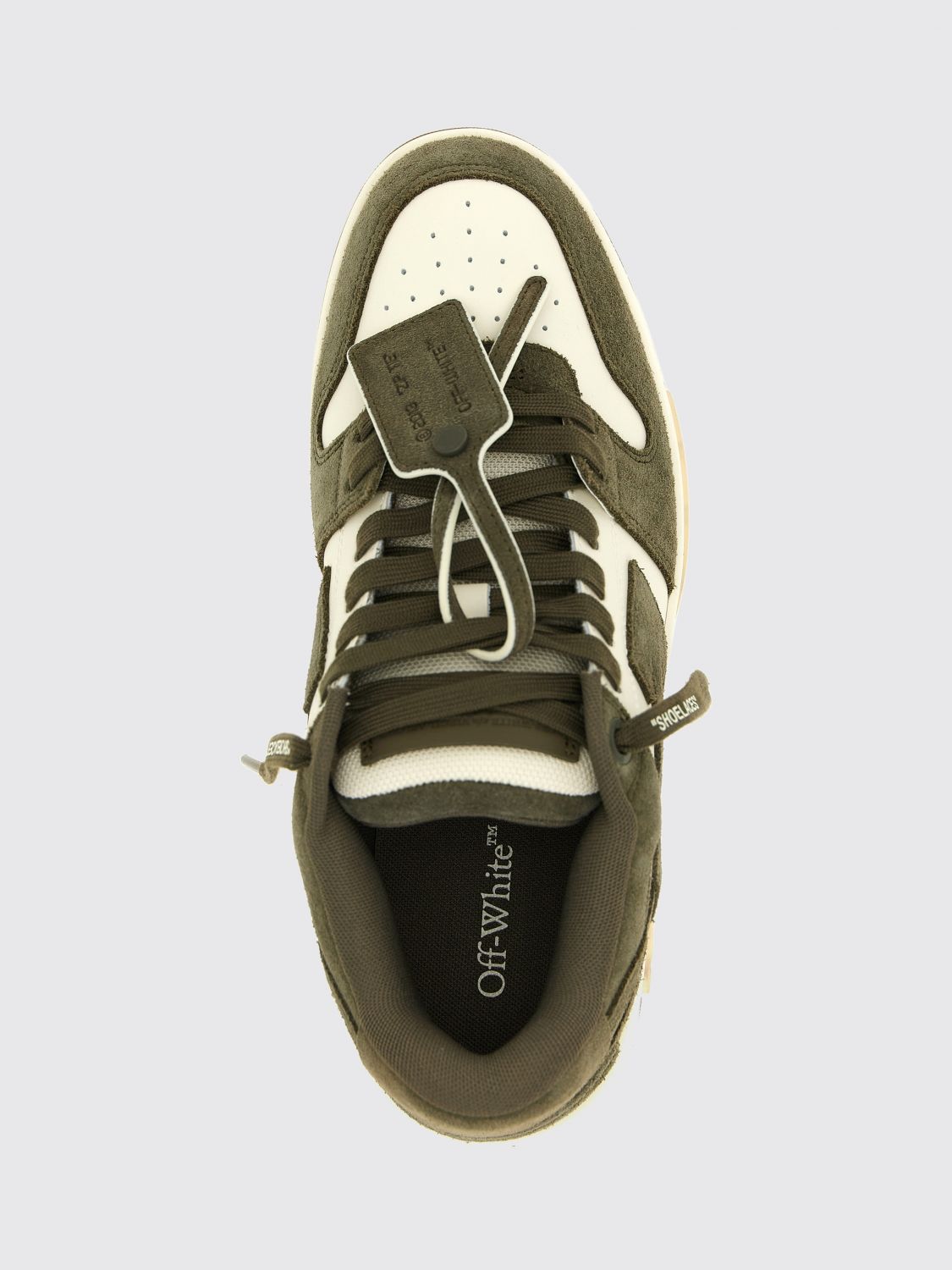 OFF-WHITE BASKETS: Baskets homme Off-white, Vert - Img 4