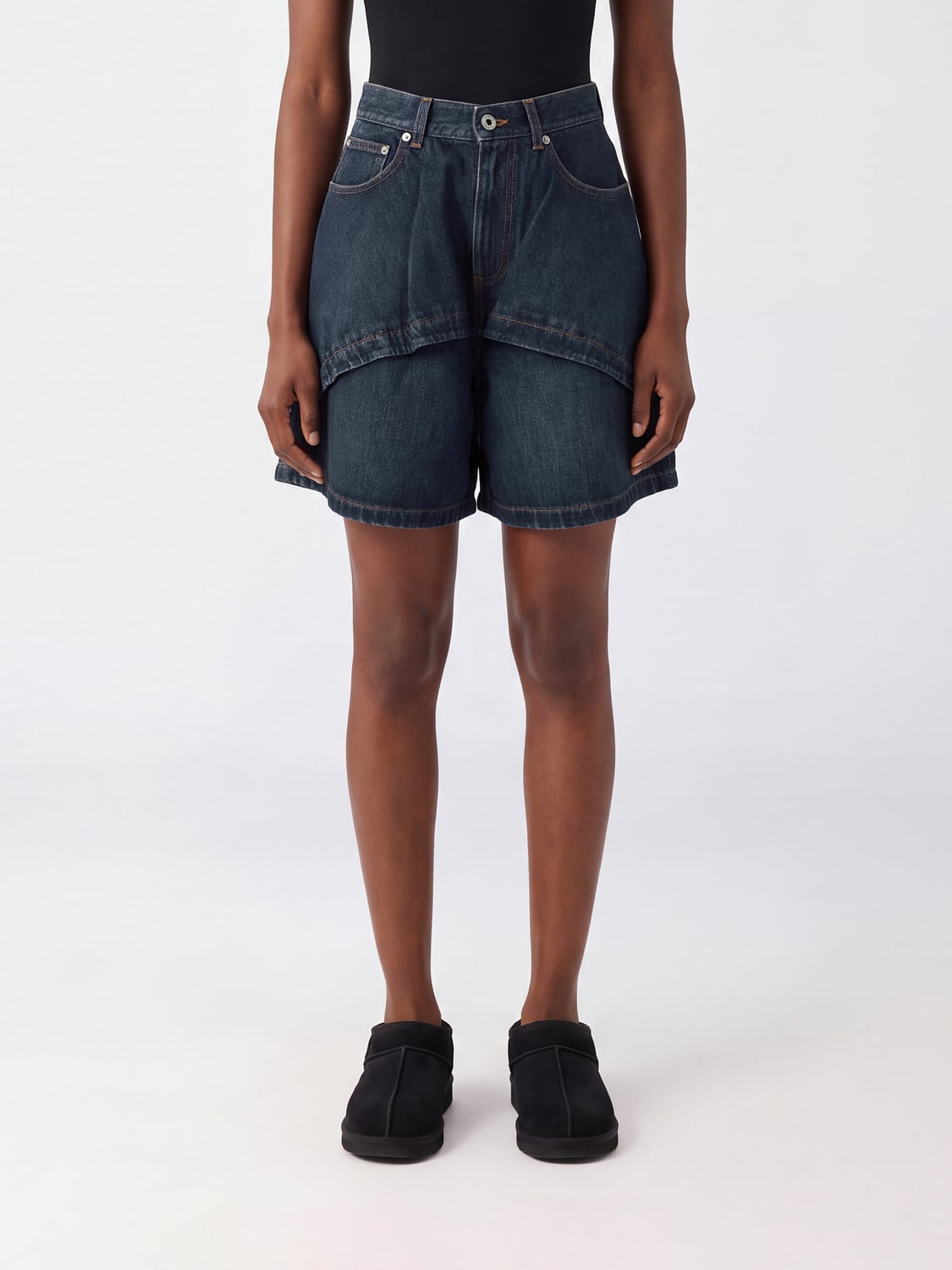LOEWE SHORTS: Shorts damen Loewe, Navy - Img 1