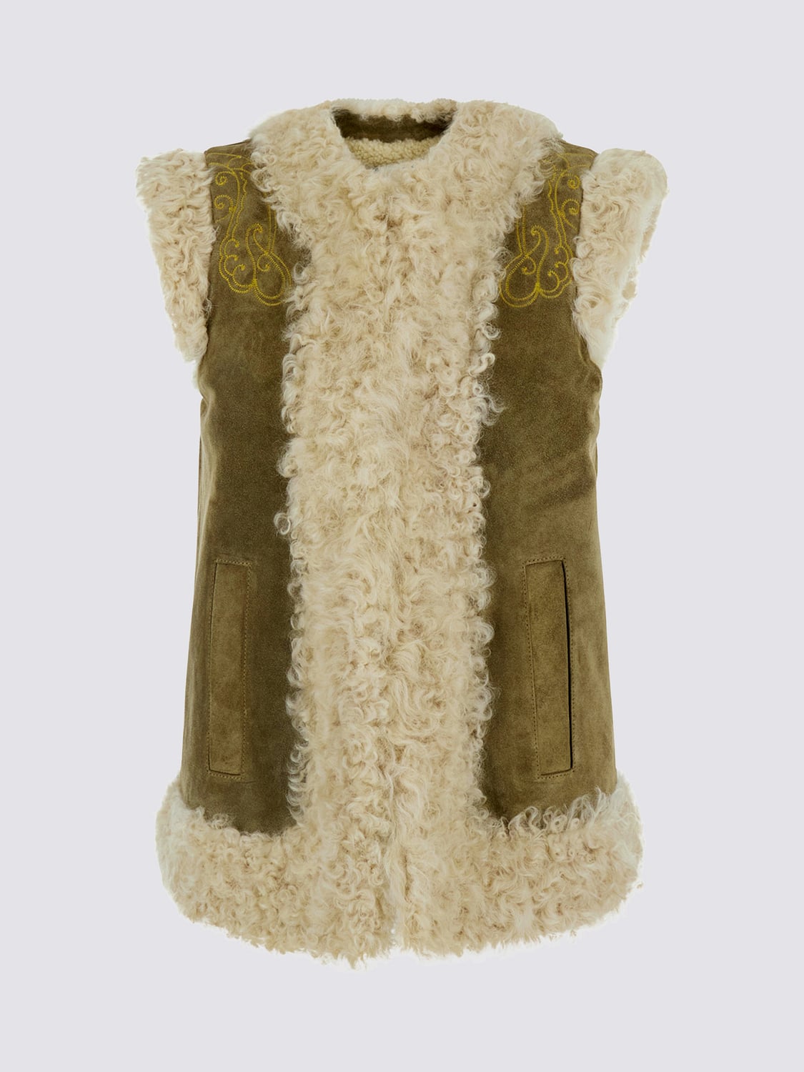 ETRO ABRIGO DE PIEL: Abrigo de piel mujer Etro, Beige - Img 2
