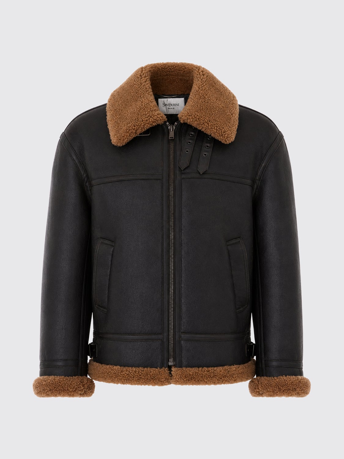 SAINT LAURENT JACKET: Jacket men Saint Laurent, Brown - Img 2