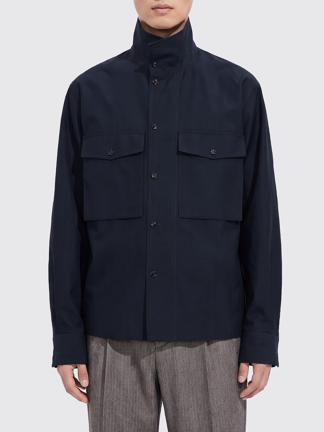 BOTTEGA VENETA JACKET: Jacket men Bottega Veneta, Blue - Img 1