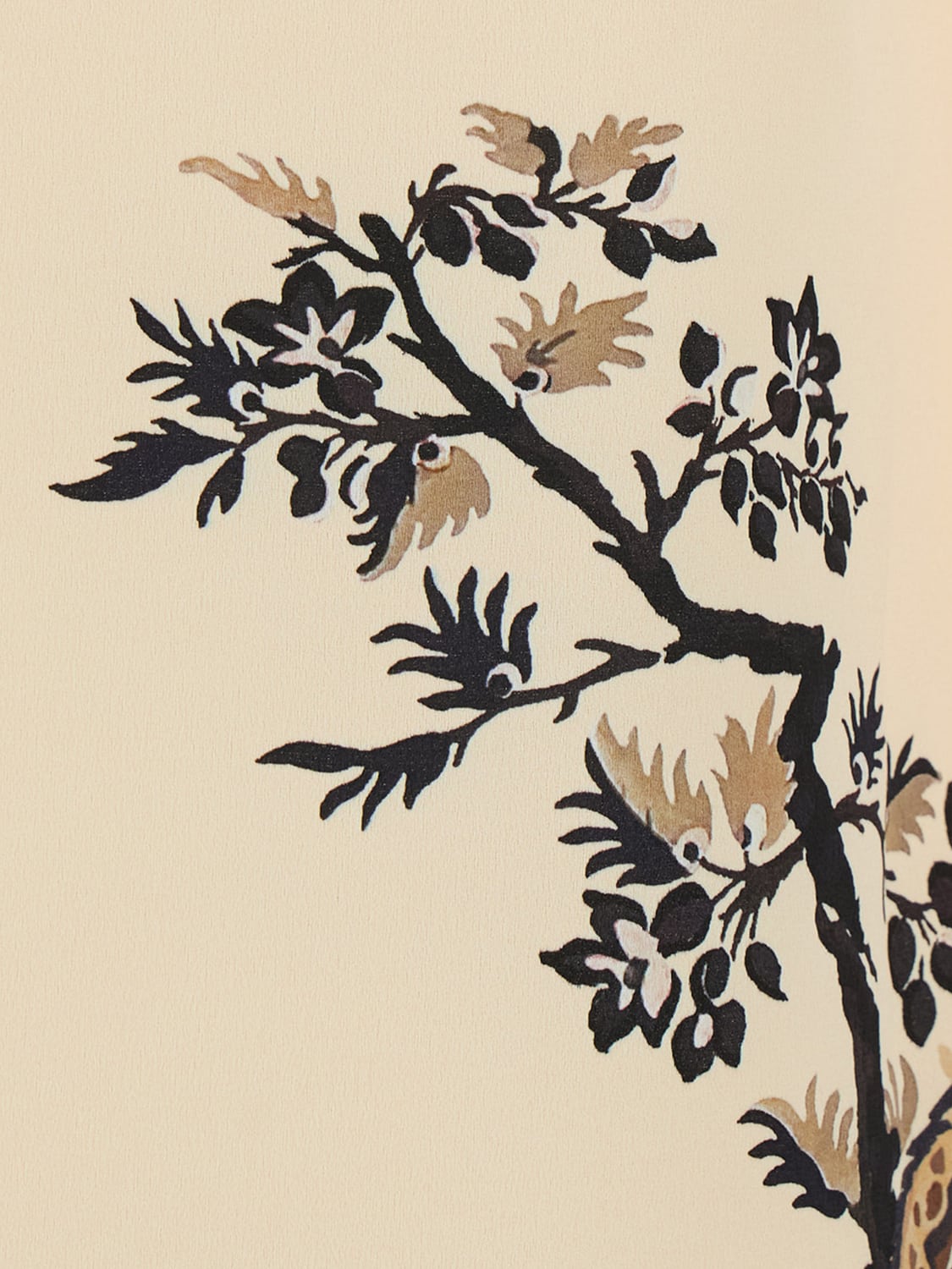 ETRO KLEID: Mini-Tunika Etro aus Crêpe mit Ethno-Print und Stehkragen, Nude - Img 3