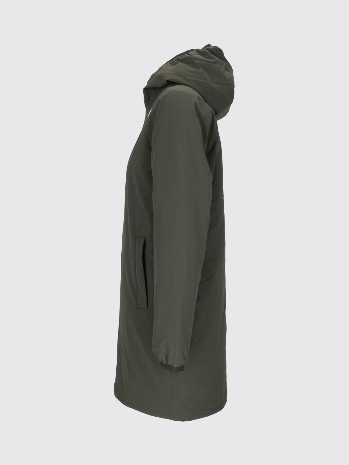 K-WAY JACKET: Jacob Reversible Waterproof Hooded Windbreaker Jacket K-Way in Nylon, Acid Green - Img 4