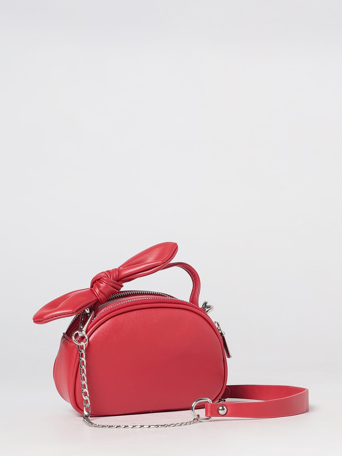MONNALISA BORSA: Borsa a bauletto Monnalisa da bambina in pelle sintetica con fiocco e monogram, Rosso - Img 2