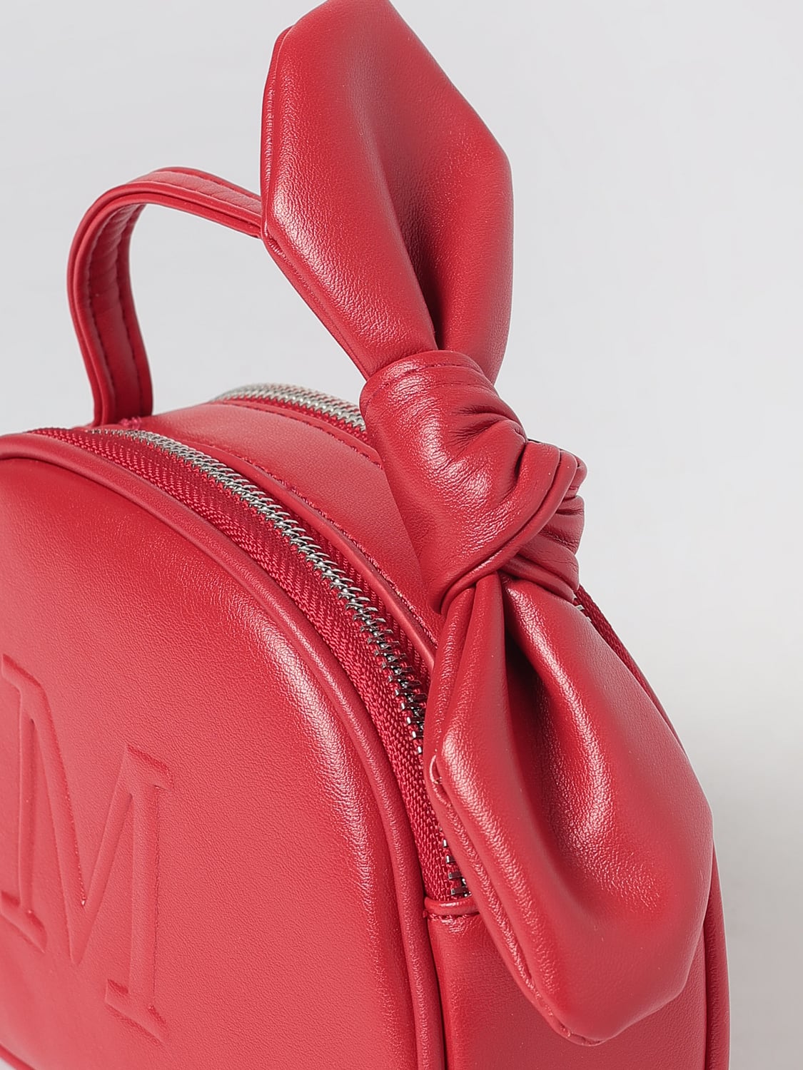 MONNALISA BORSA: Borsa a bauletto Monnalisa da bambina in pelle sintetica con fiocco e monogram, Rosso - Img 3