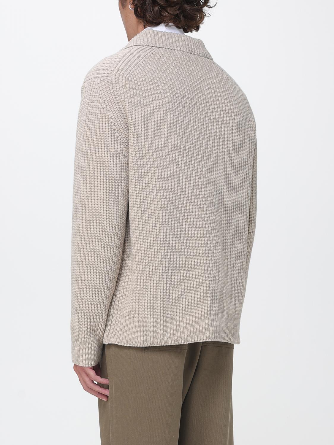 BROOKSFIELD CHAQUETA: Blazer de punto casual Brooksfield en mezcla de lambswool con solapas y bolsillos de parche, Natural - Img 2
