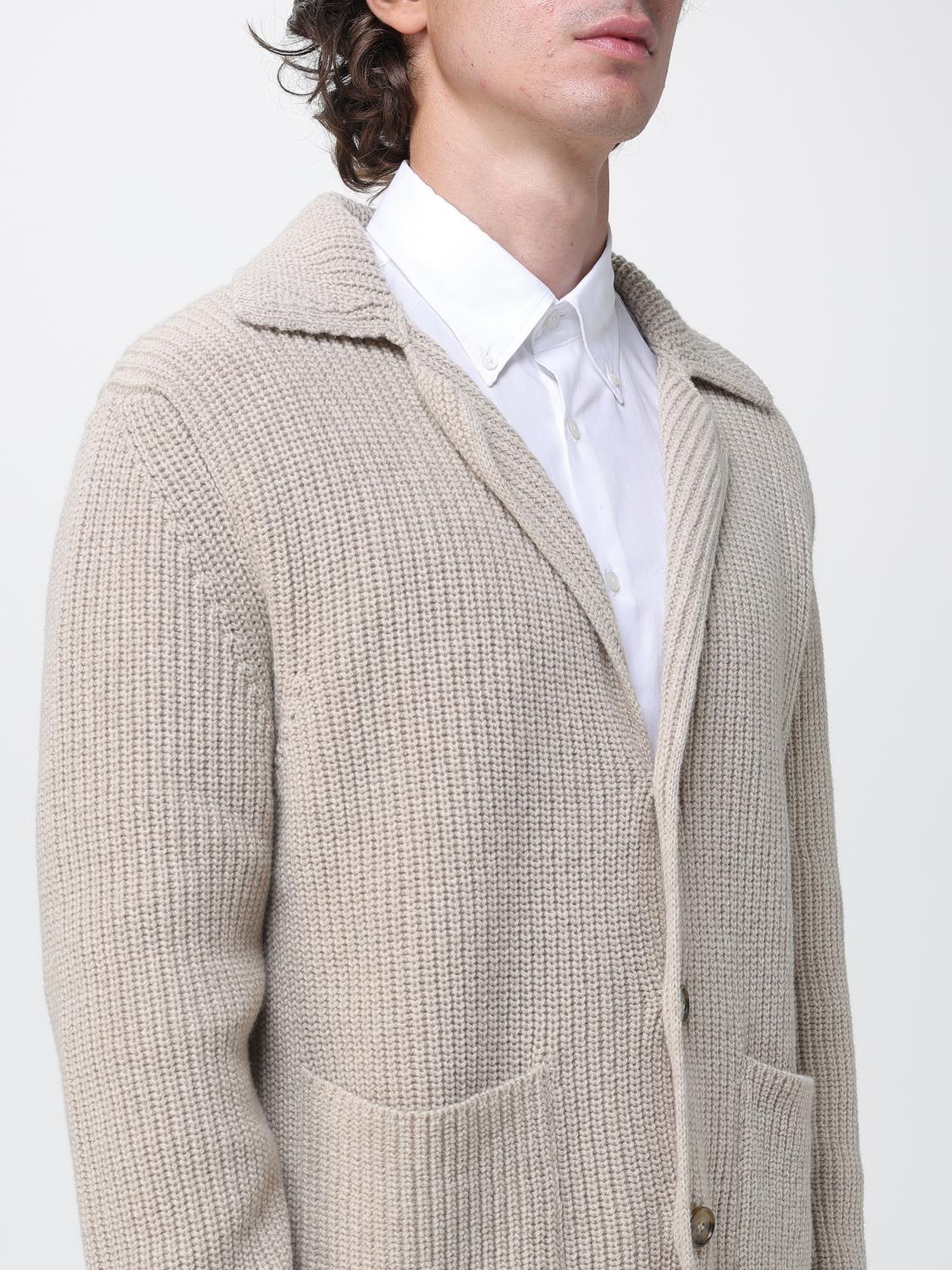 BROOKSFIELD CHAQUETA: Blazer de punto casual Brooksfield en mezcla de lambswool con solapas y bolsillos de parche, Natural - Img 4