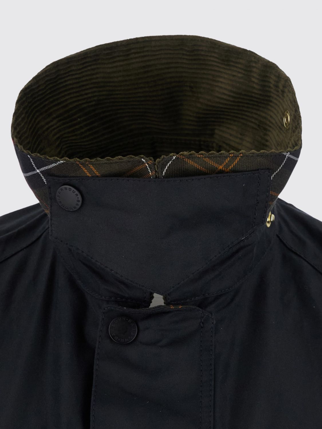 BARBOUR ジャケット: Barbour Beaufort ベルベットカラー付き 防風ワックスドコットンジャケット, ブルー - Img 4