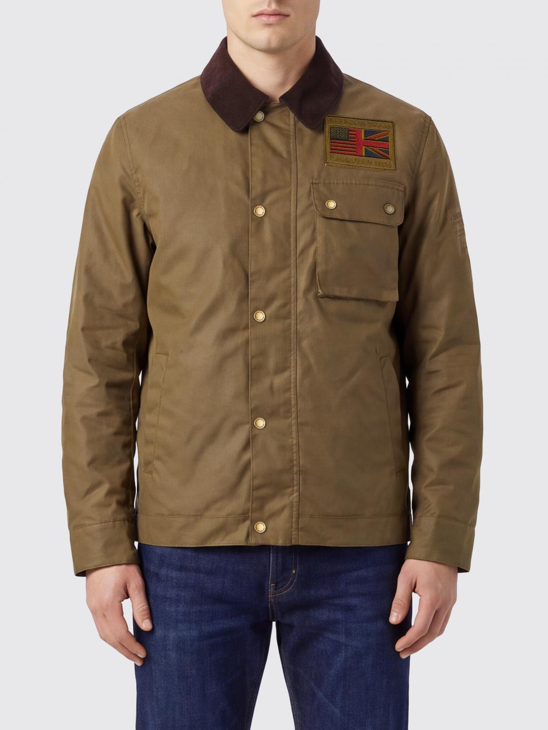 BARBOUR JACKET: Steve McQueen Waxed Cotton Jacket Barbour with Velvet Collar, Sand - Img 1