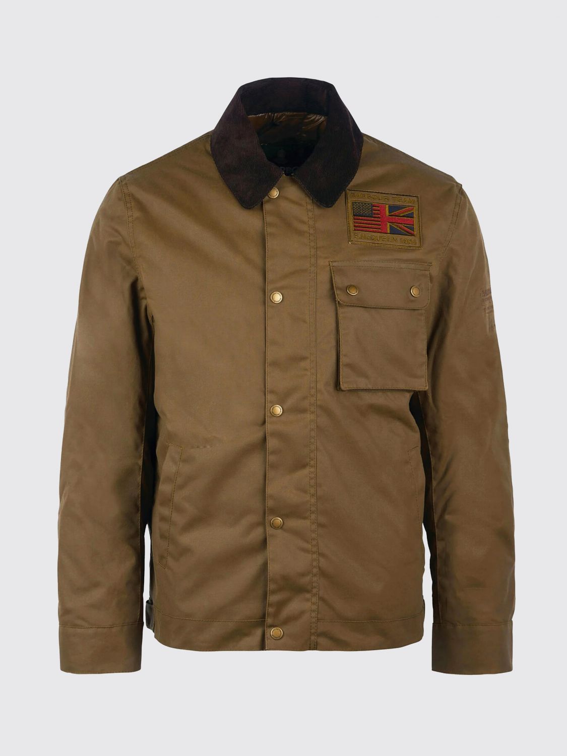 BARBOUR JACKET: Steve McQueen Waxed Cotton Jacket Barbour with Velvet Collar, Sand - Img 2