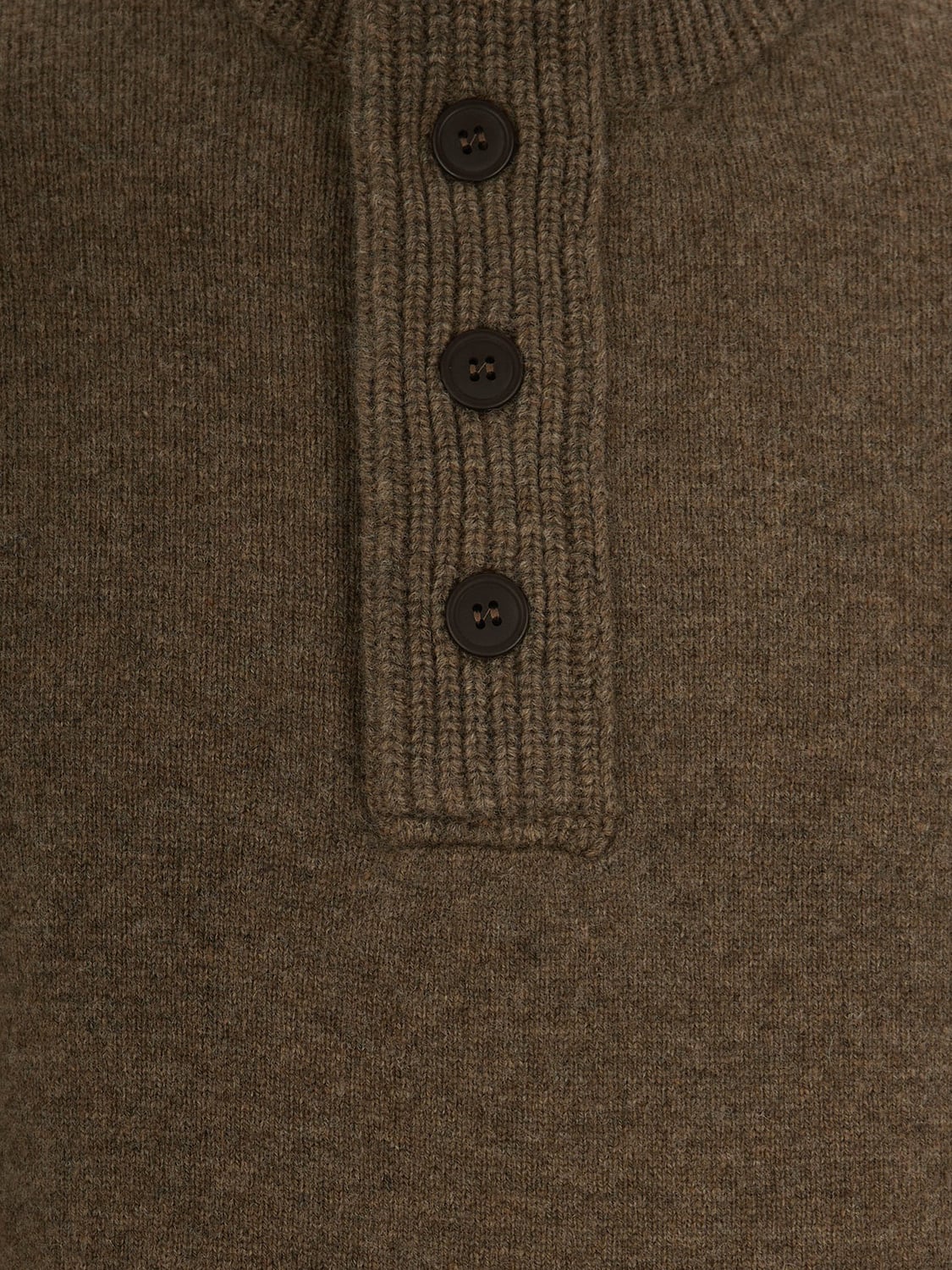 BARBOUR SWEATER: Barbour High Neck Pure Wool Jumper with Patches and Buttons, Grey - Img 4