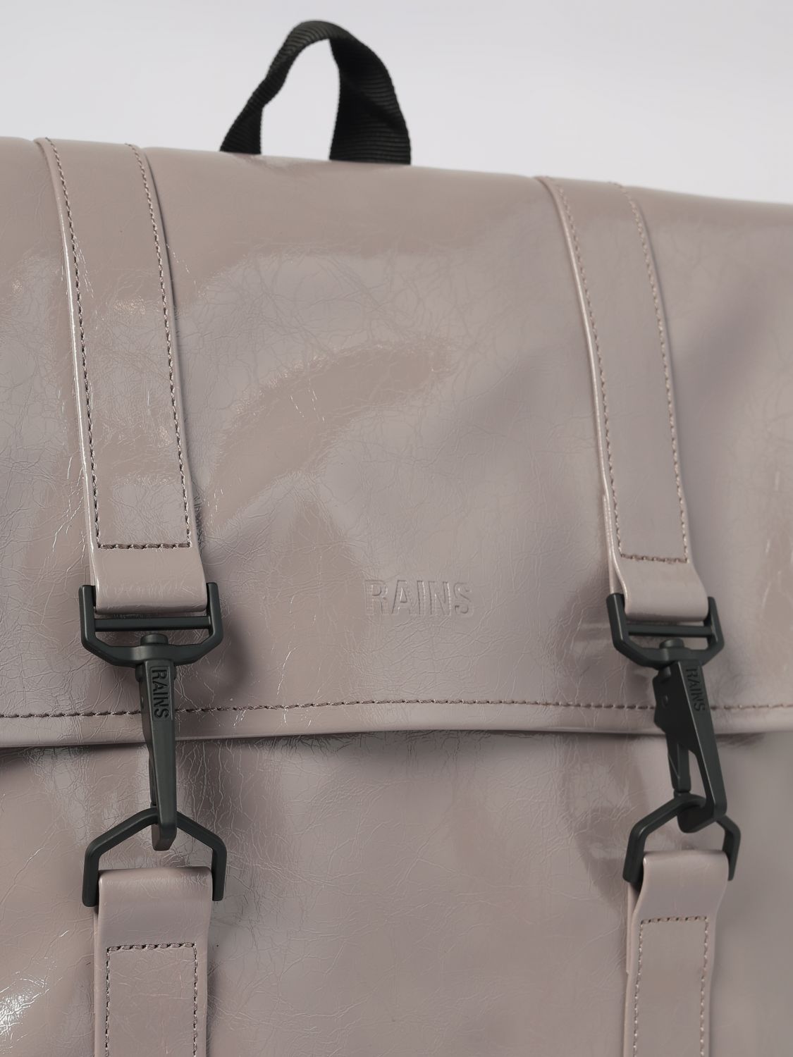 RAINS BACKPACK: Rains MSN Waterproof Polyester Backpack with Carabiner Closure, Lilac - Img 3