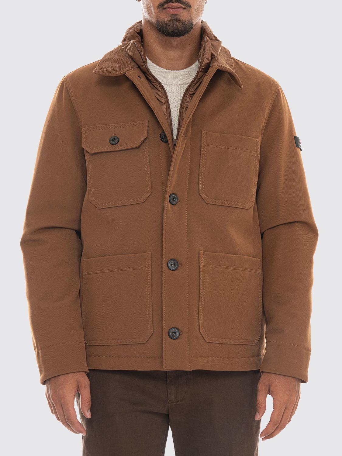 PEUTEREY JACKET: Peuterey Bergher Cotton Drill Windbreaker Jacket with PrimaLoft® Padding, Camel - Img 1