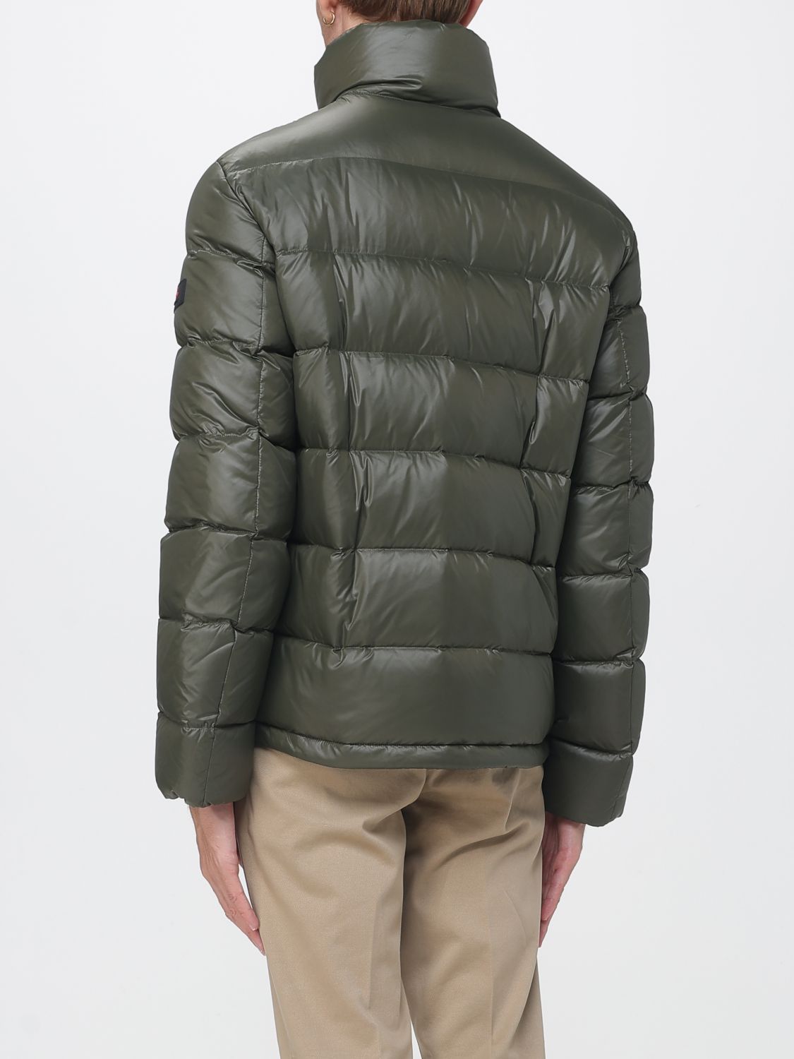 PEUTEREY JACKET: Peuterey Keke Water-Repellent Quilted Nylon Down Jacket with High Neck, Military - Img 2