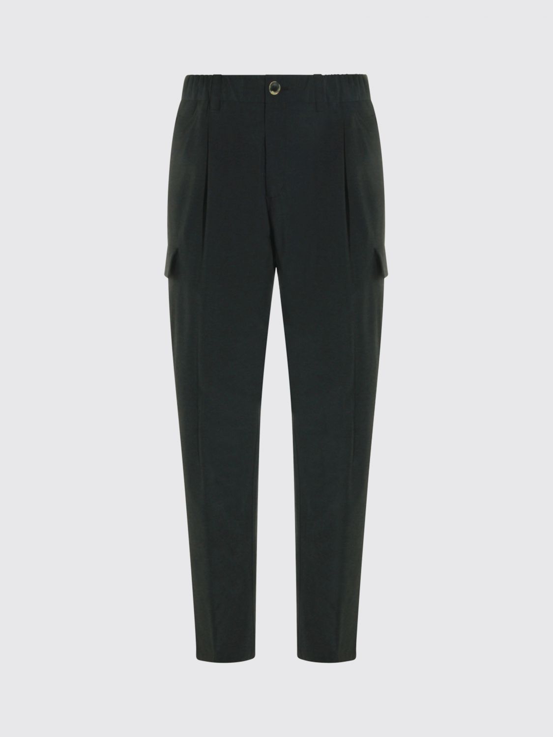 HERNO HOSE: Herno Cargohose mit geradem Bein aus technischem Gewebe und mittelhohem Bund, Charcoal - Img 2