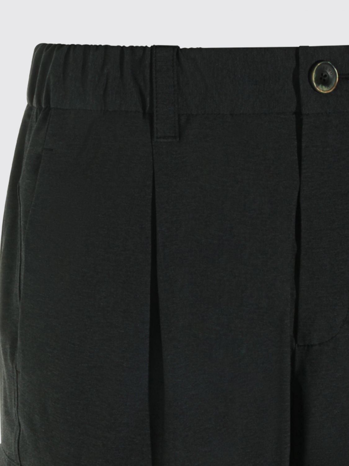 HERNO HOSE: Herno Cargohose mit geradem Bein aus technischem Gewebe und mittelhohem Bund, Charcoal - Img 4