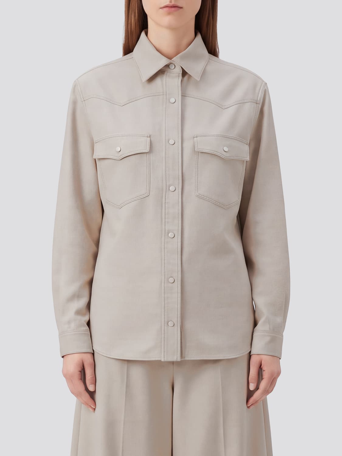 FENDI CAMICIA: Camicia donna Fendi, Avorio - Img 1