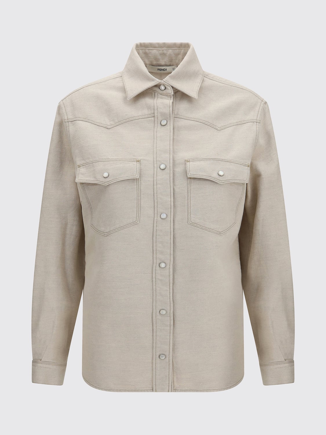 FENDI CAMICIA: Camicia donna Fendi, Avorio - Img 2