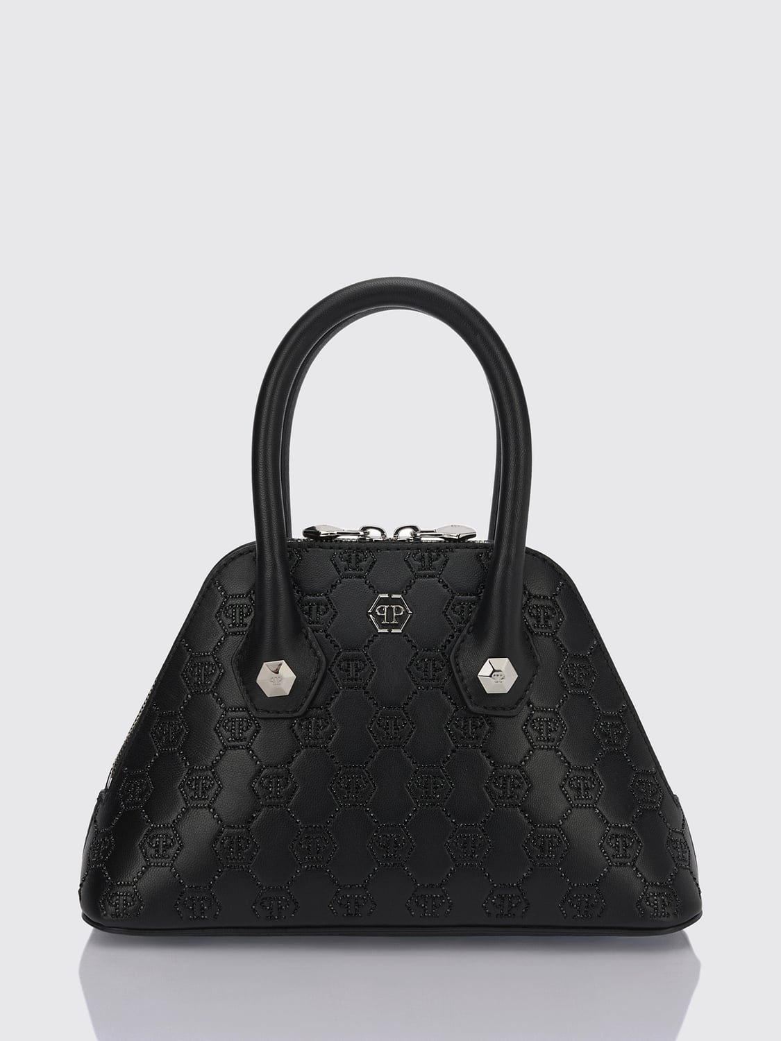 PHILIPP PLEIN BORSA A MANO: Borsa a mano donna Philipp Plein, Nero 1 - Img 1