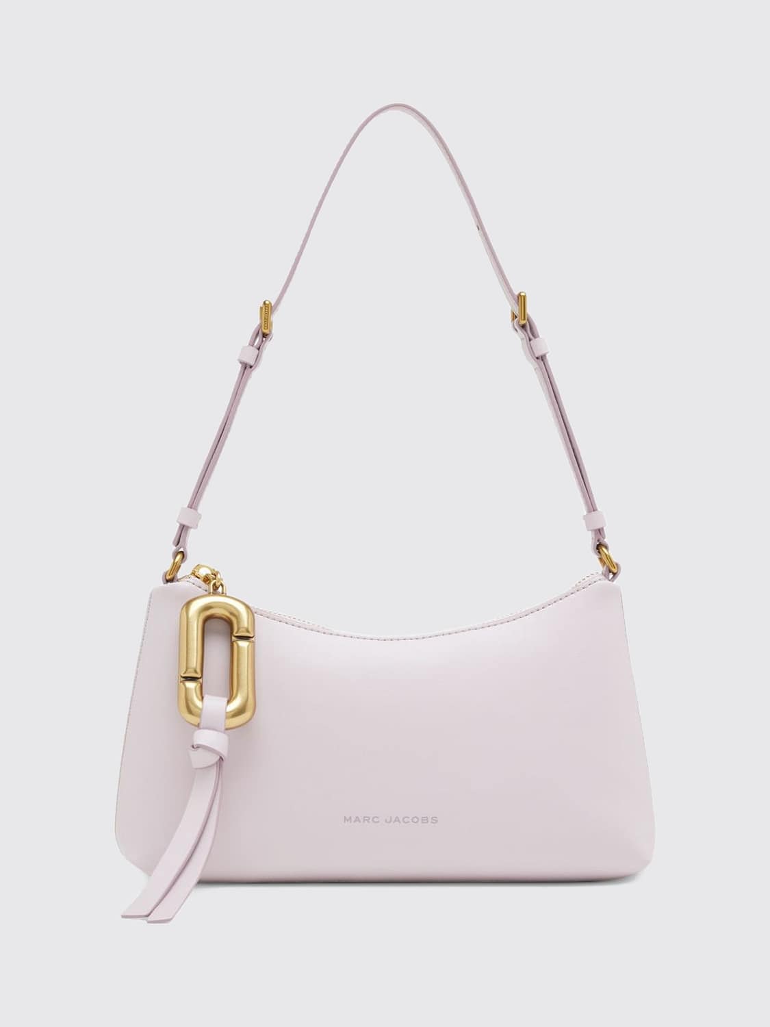 MARC JACOBS BORSA A SPALLA: Borsa a spalla Scene Marc Jacobs in pelle liscia dalla forma svasata, Lilla - Img 1