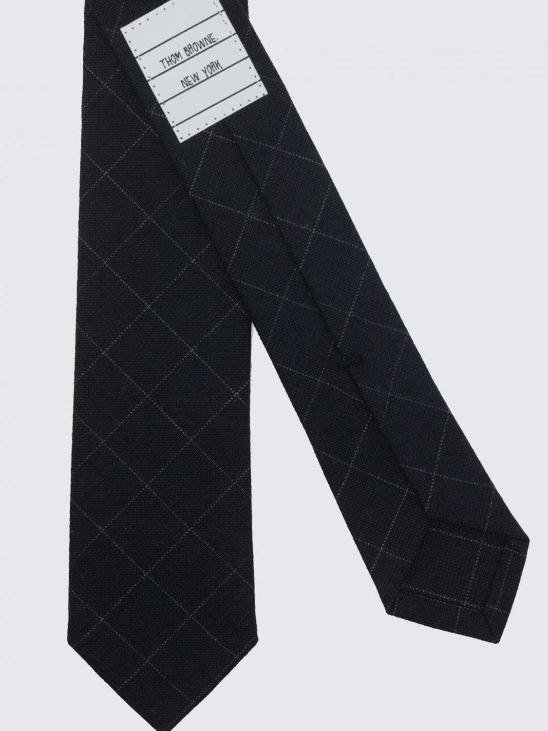 THOM BROWNE TIE: Tie men Thom Browne, Blue - Img 2