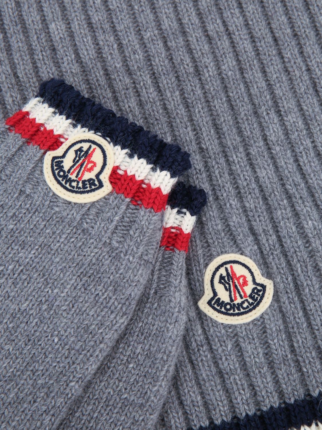 MONCLER BUFANDA: Bufanda niños Moncler, Gris - Img 3