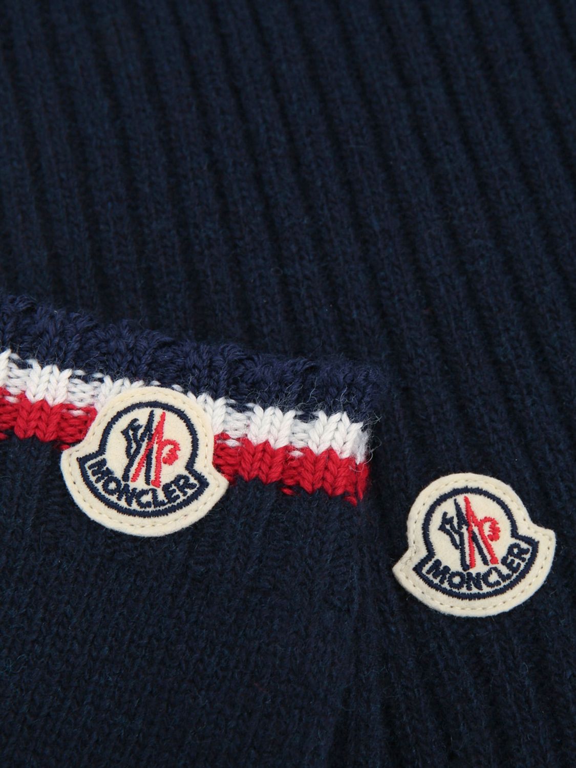 MONCLER ÉCHARPE: Écharpe enfant Moncler, Bleu Marine - Img 3