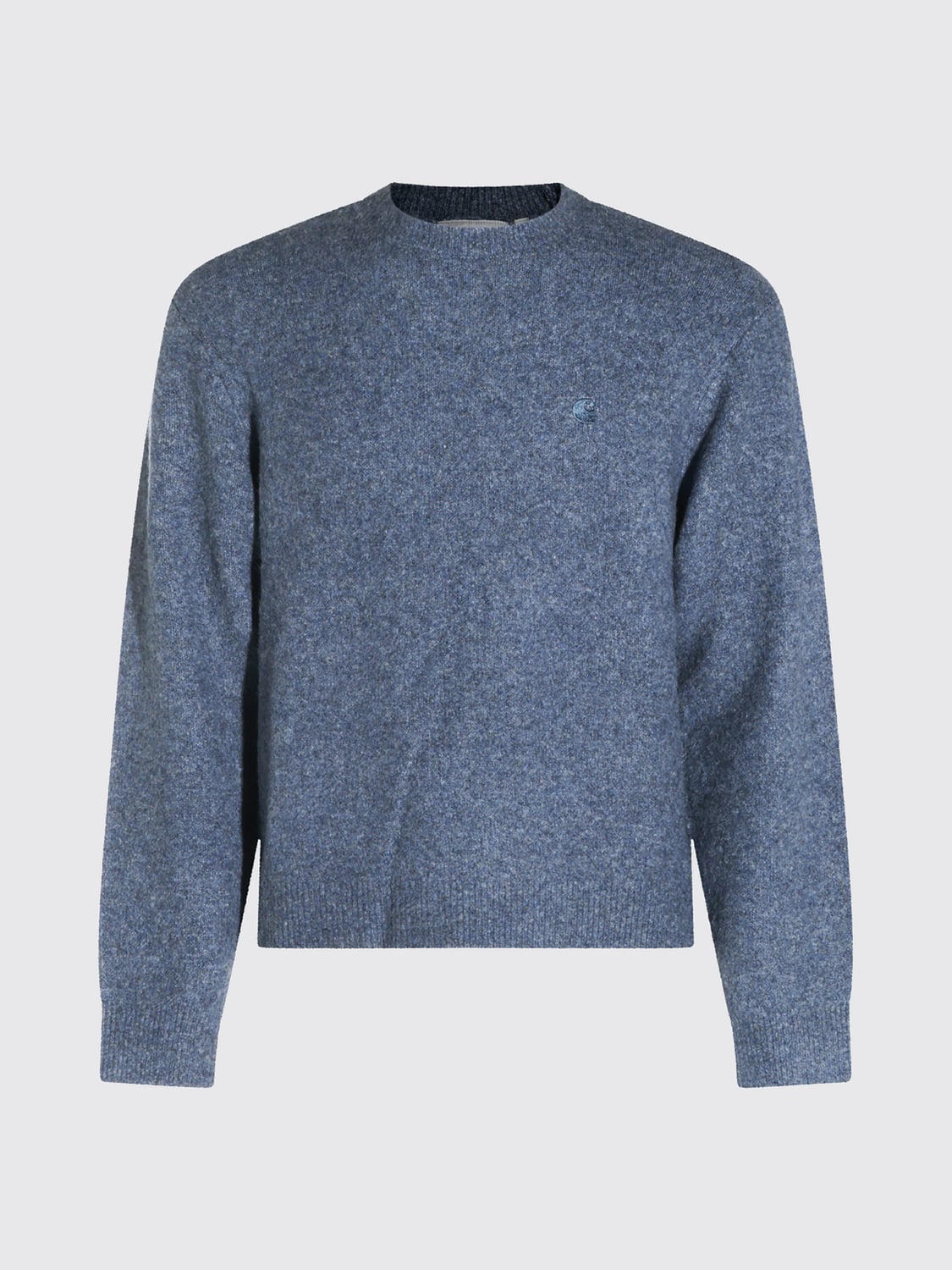 CARHARTT WIP JERSEY: Jersey de cuello redondo Curtis Carhartt Wip en mezcla acrílica con logo bordado, Azul Oscuro - Img 2
