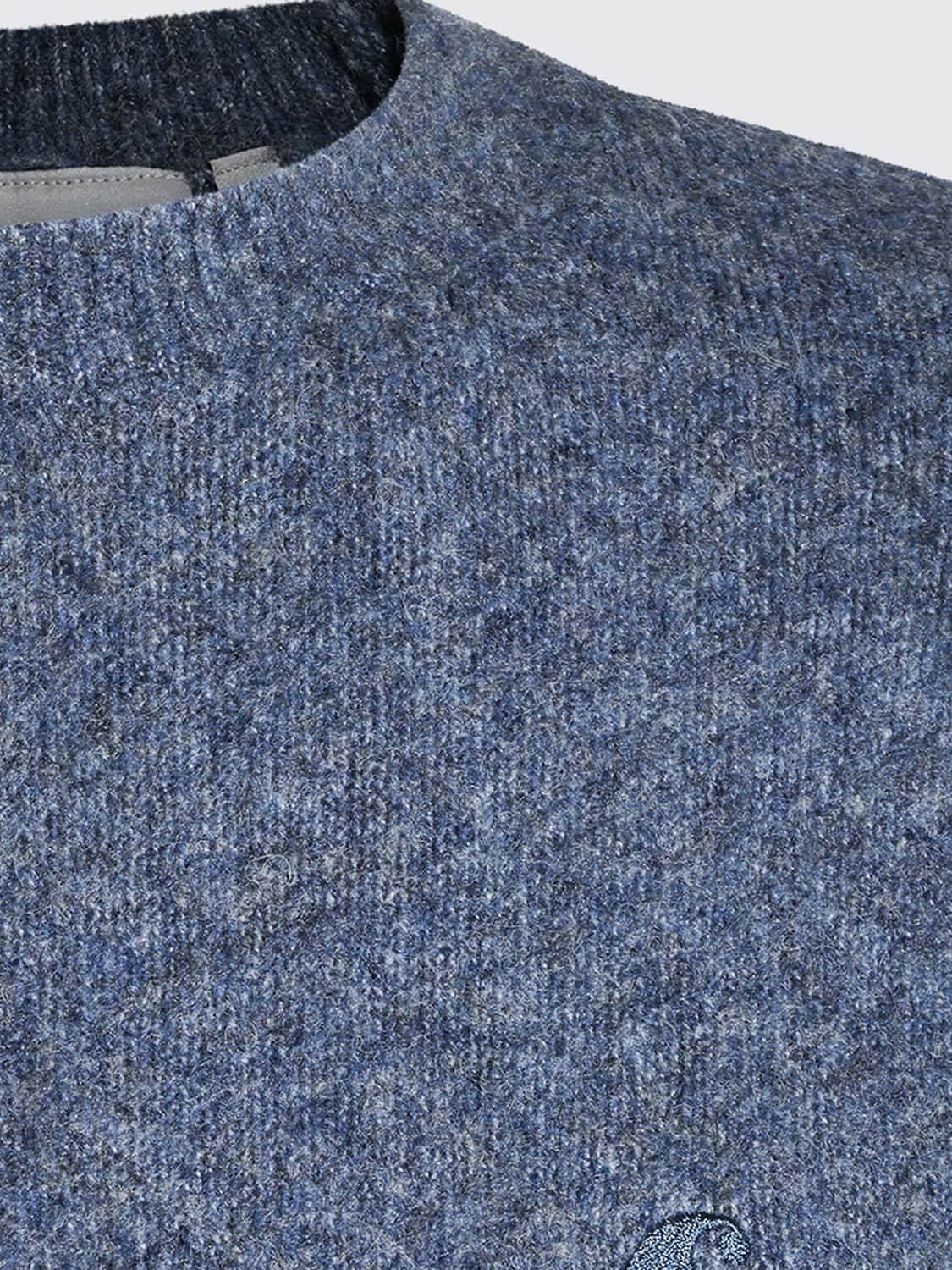CARHARTT WIP JERSEY: Jersey de cuello redondo Curtis Carhartt Wip en mezcla acrílica con logo bordado, Azul Oscuro - Img 4