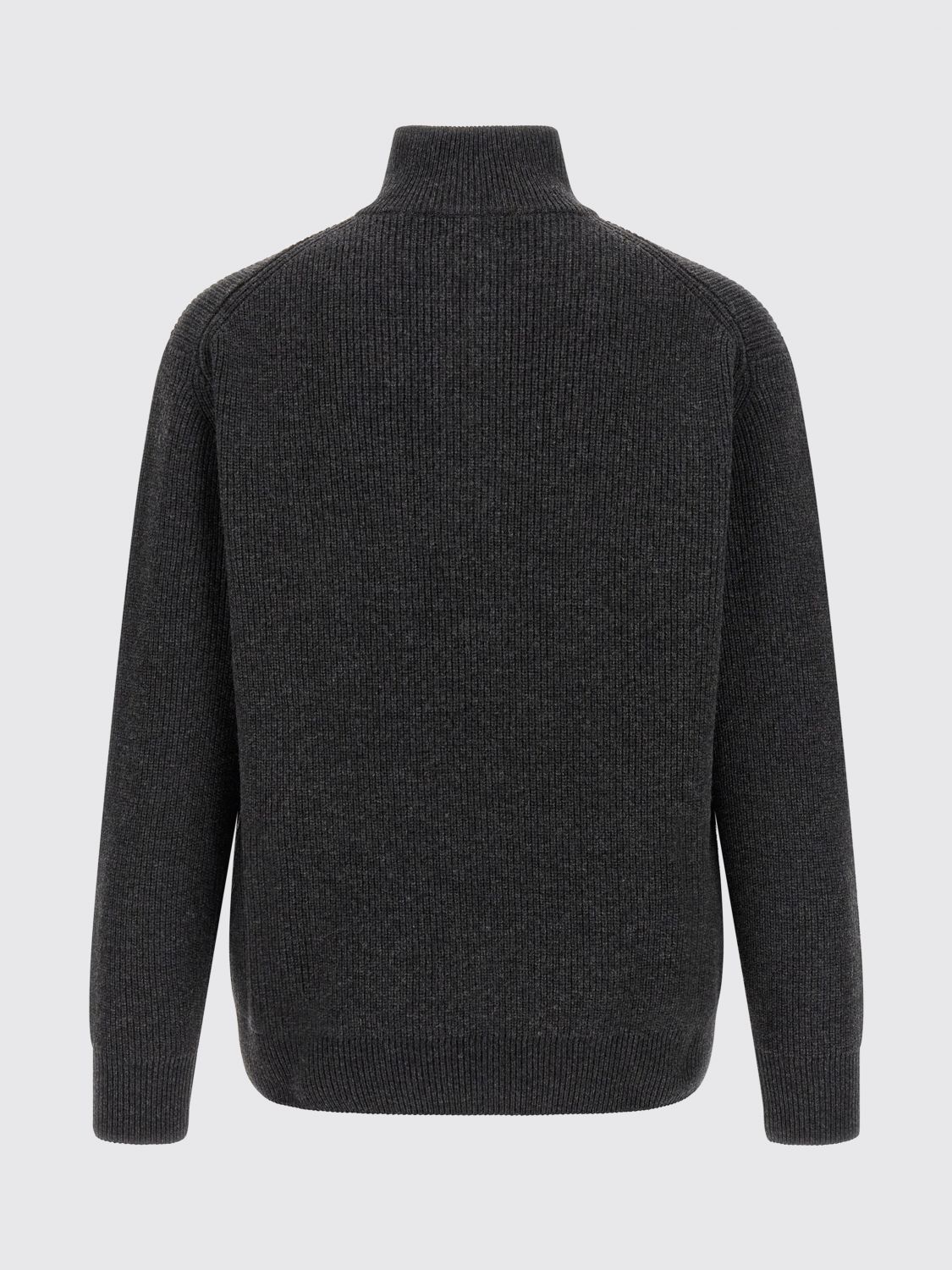 JW ANDERSON PULLOVER: Pullover mit hohem Kragen und halbem Reißverschluss JW Anderson aus Wollmischung, Grau - Img 3