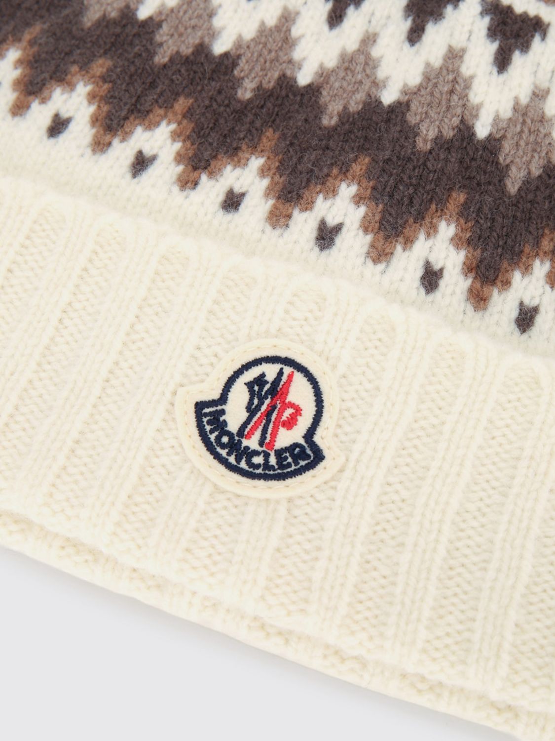MONCLER CAPPELLO: Cappello bambino Moncler, Crema - Img 3