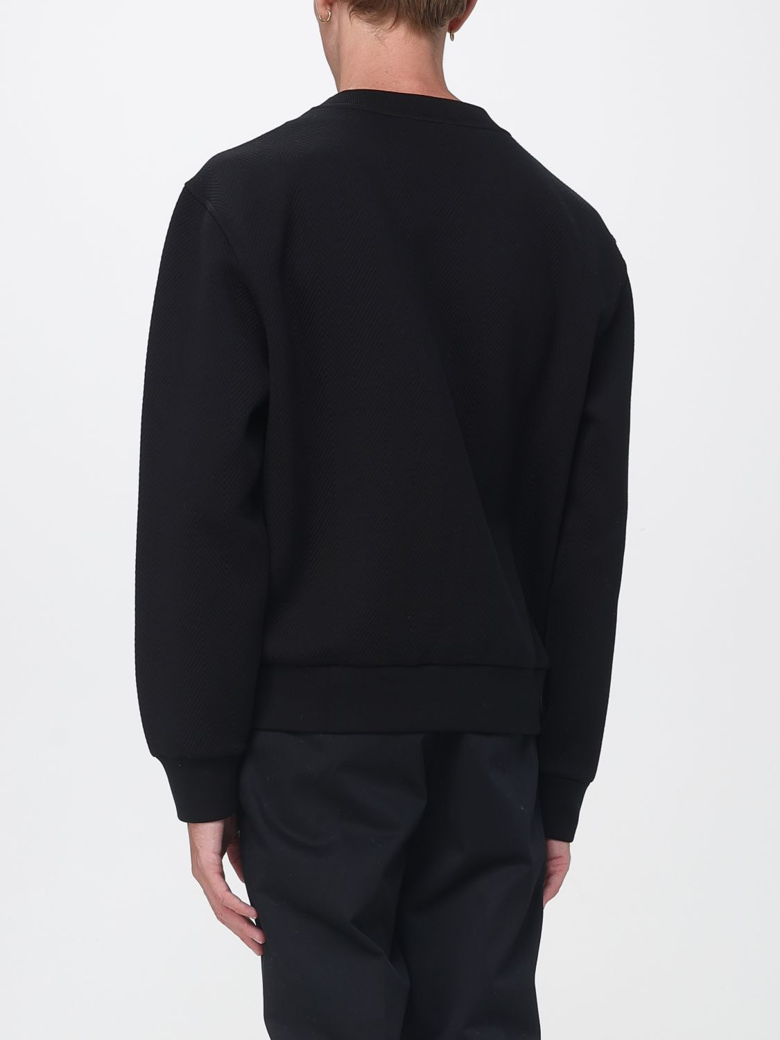 GIVENCHY SWEATSHIRT: Givenchy Rundhals-Sweatshirt aus Baumwollmischung mit überschnittenen Schultern, Schwarz - Img 3