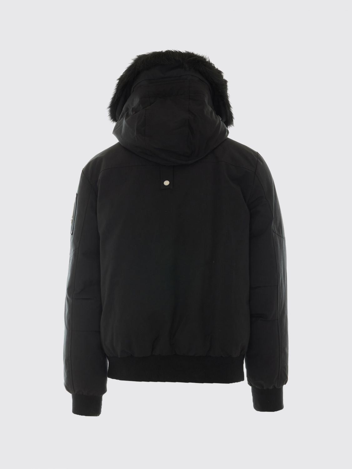 MOOSE KNUCKLES JACKET: Moose Knuckles Padded Cotton-Blend Bomber Jacket with Hood, Black 1 - Img 3