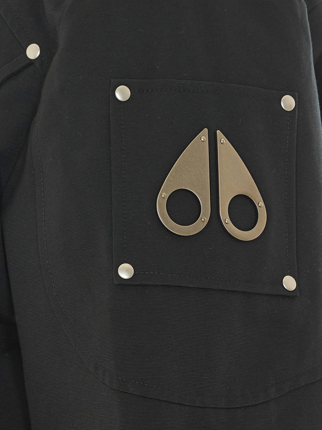 MOOSE KNUCKLES JACKET: Moose Knuckles Padded Cotton-Blend Bomber Jacket with Hood, Black 1 - Img 4