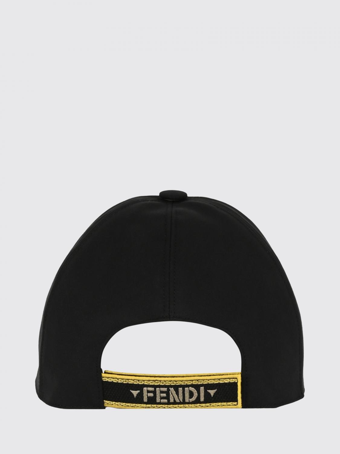 FENDI HAT: Hat men Fendi, Black - Img 2